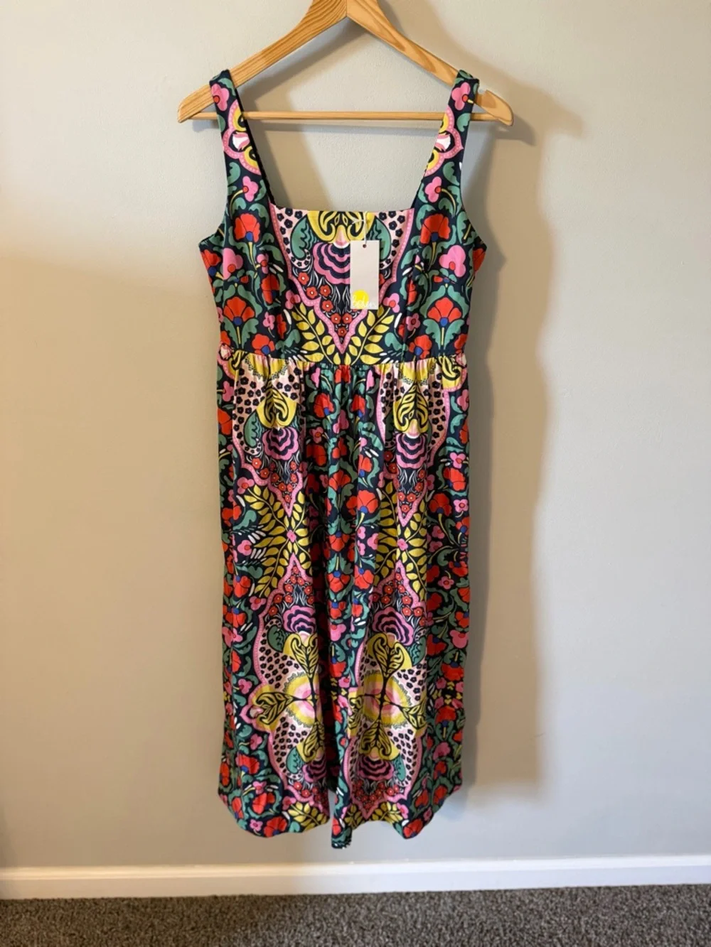 NWT Boden Violet Square Neck Midi Dress - Picture 4 of 14